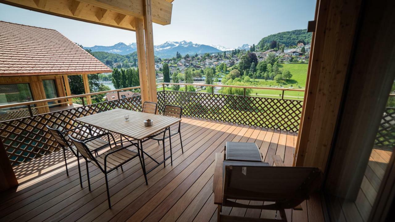 Seaside-Lodge, Top Apartment Spiez Esterno foto